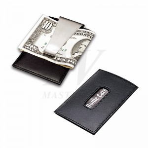 Lederen / metalen creditcardhouder met geld Clip_B82866